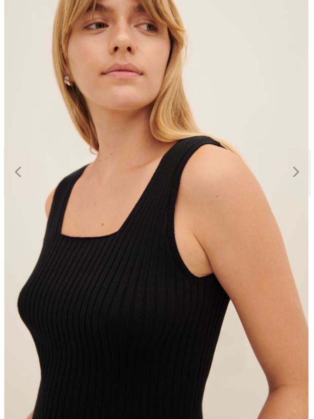 Kowtow Delta Singlet in black, size XL